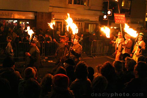 Guy Fawkes and Bonfire Parade in Lewes