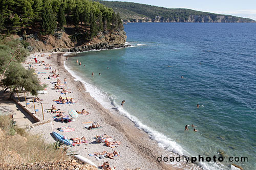 Beach near the town of Komiza, Island of Vis, Croatia
