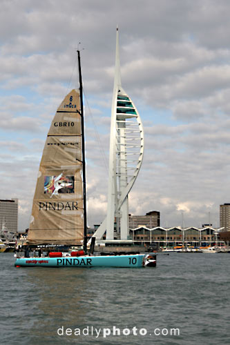 Pindar sailing, Portsmouth and Spinnaker Tower