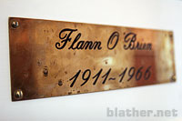 Flann O'Brien Plaque