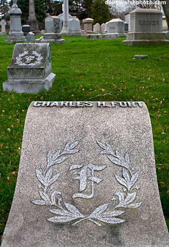 Charles Fort Grave, Albany Rural Cemetery forteana fortean strange phenomena paranormal