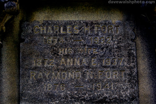 Charles Fort Grave, Albany Rural Cemetery forteana fortean strange phenomena paranormal