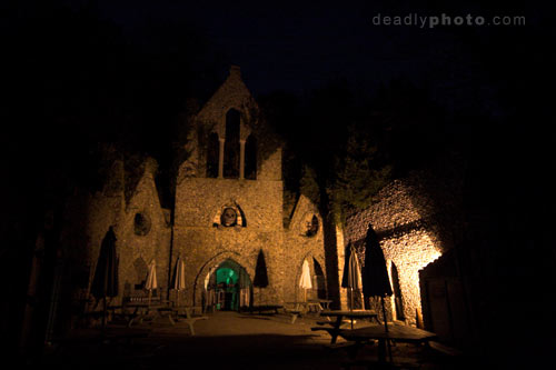 The entrance to the Hellfire Club Tunnels and Caves, West Wycombe