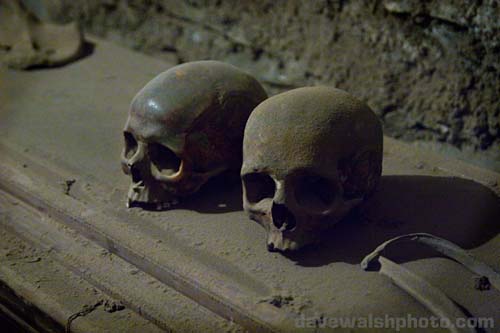 Skulls: St. Michan's Church and mummies, Dublin Ireland