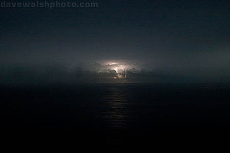 lightning, pacific ocean, near Papua New Guinea. border=